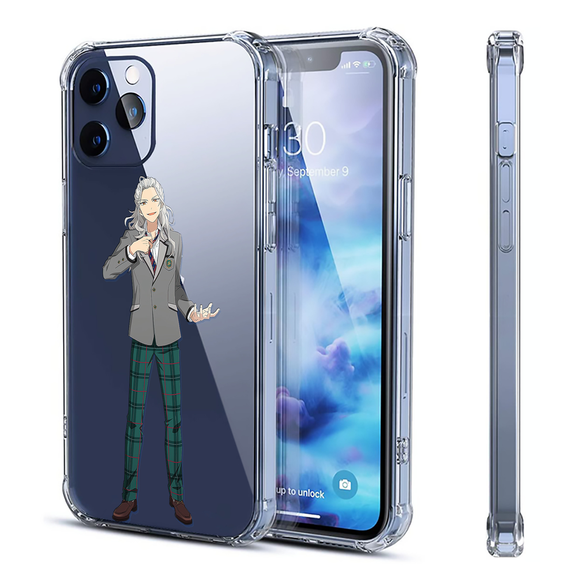 （画像用） あんさんぶるスターズ! Ensemble Stars 【iPhone 12シリーズ対応】透明スマホケース（クリアソフトケース）